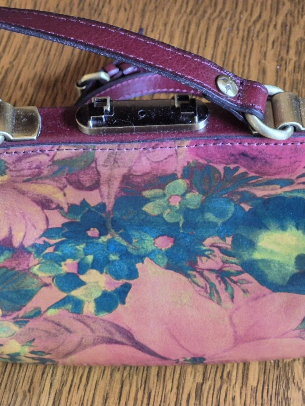 Patricia Nash 11x8 Floral Print Women's Satchel, Hand Bag, Crossbody, Purse